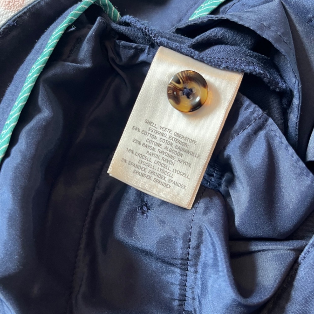 ANTHROPOLOGIE  navy blue pants sz.4 - Picture 4 of 8